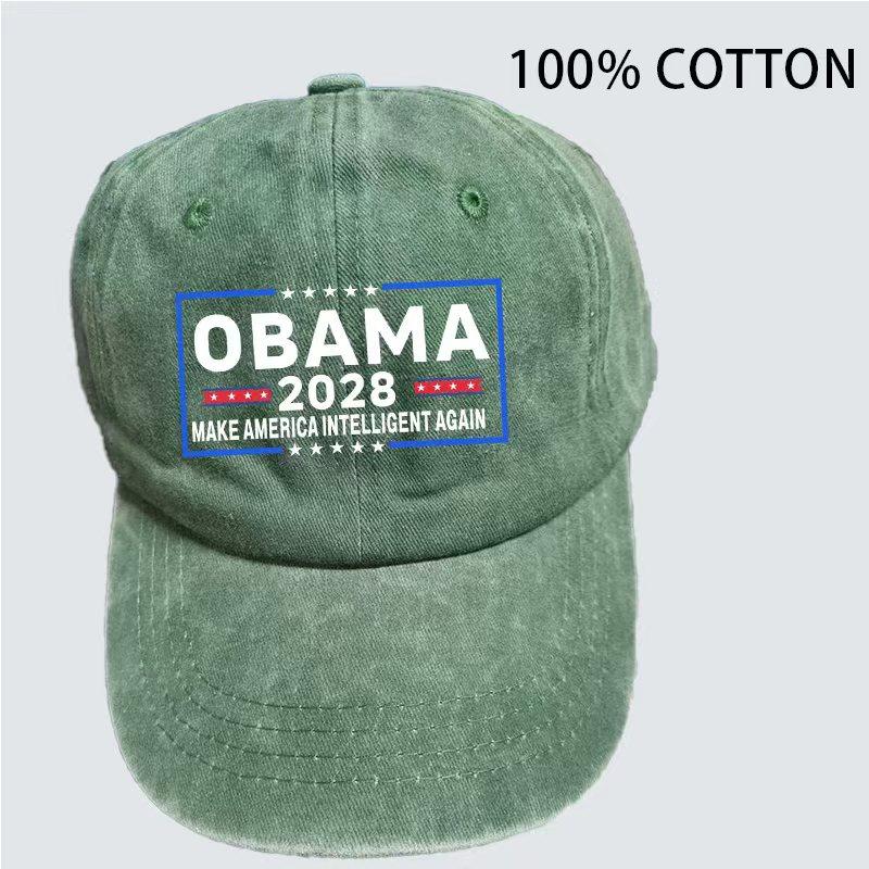 Obama 2028 Unisex Basebollkeps, en design som gör Amerika smart igen, med justerbar storlek
