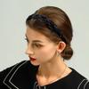 Rhinestoned Hairband For Women Toothcomb Design High Cranium Headdress Comfortable Hair Accessories Gift