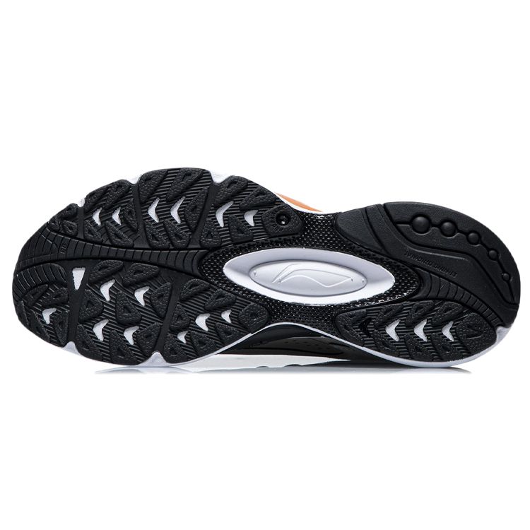 Li Ning V8 Stability Sports Support Cushioning Low-Top Running Shoes Women Running Shoes Gray Red ARHR056-3