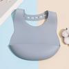 Children's Silicone Bib Saliva Pocket Baby Clothes Silicone Rice Pocket Eating Baby Bib Waterproof Bib Saliva Towel