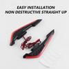 2Pcs Motorcycle Front Side Spoiler Winglets Aerodynamic Wing Set Fixed Wind Wings with LED Lights and Adhesive Decoration Sticker