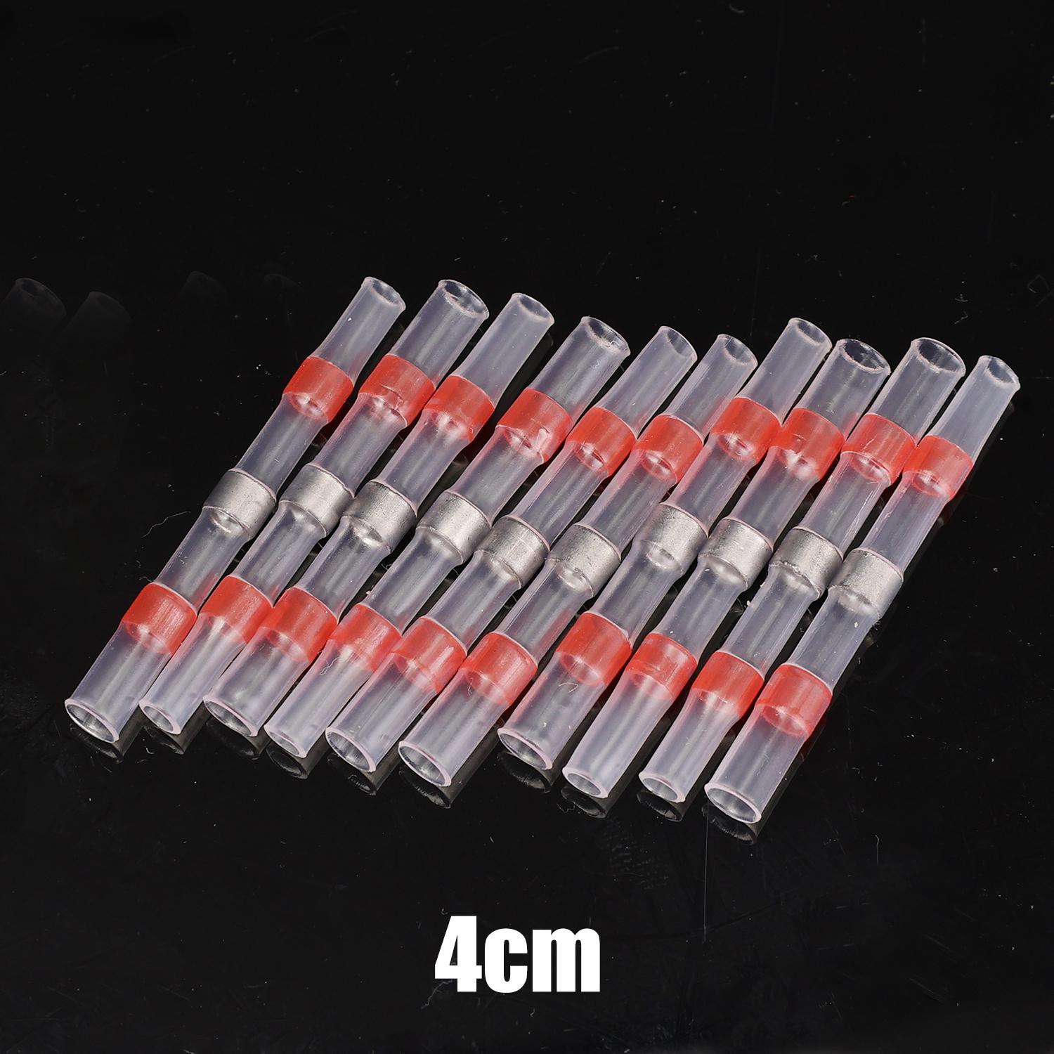 

Waterproof Solder Seal Sleeve Splice Terminals Copper Heat Shrink Electrical Wire Butt Connector AWG22-18 Wire Terminals 10pcs червоний