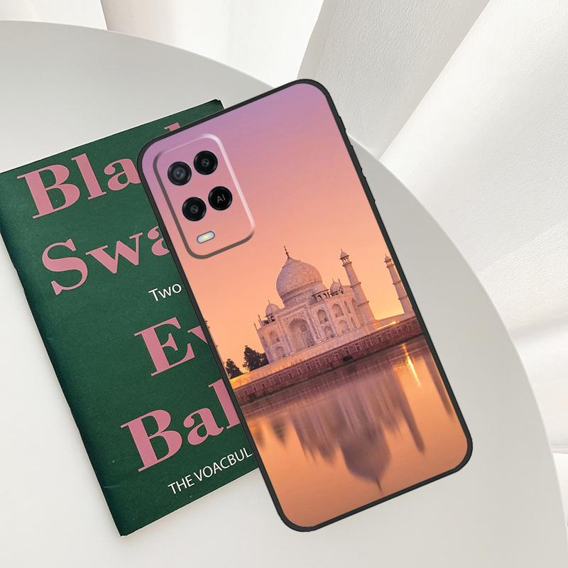 Taj Mahal India Mausoleum Case For Oppo A52 A72 A76 A96 A54 A74 A94 A54S A57S A58 A78 A98 A57 A77 A15 A16 A17 Cover
