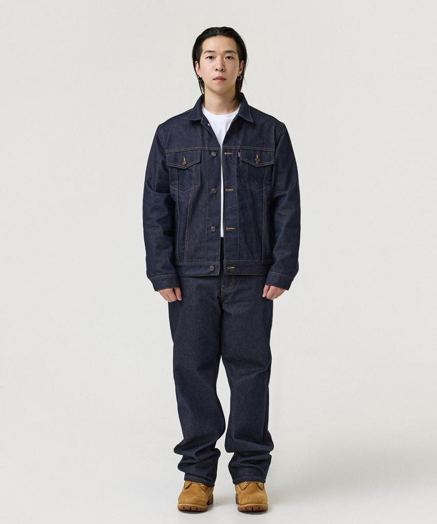 Laugher [Non-Faded] Trucker Denim Jacket - Deep Blue