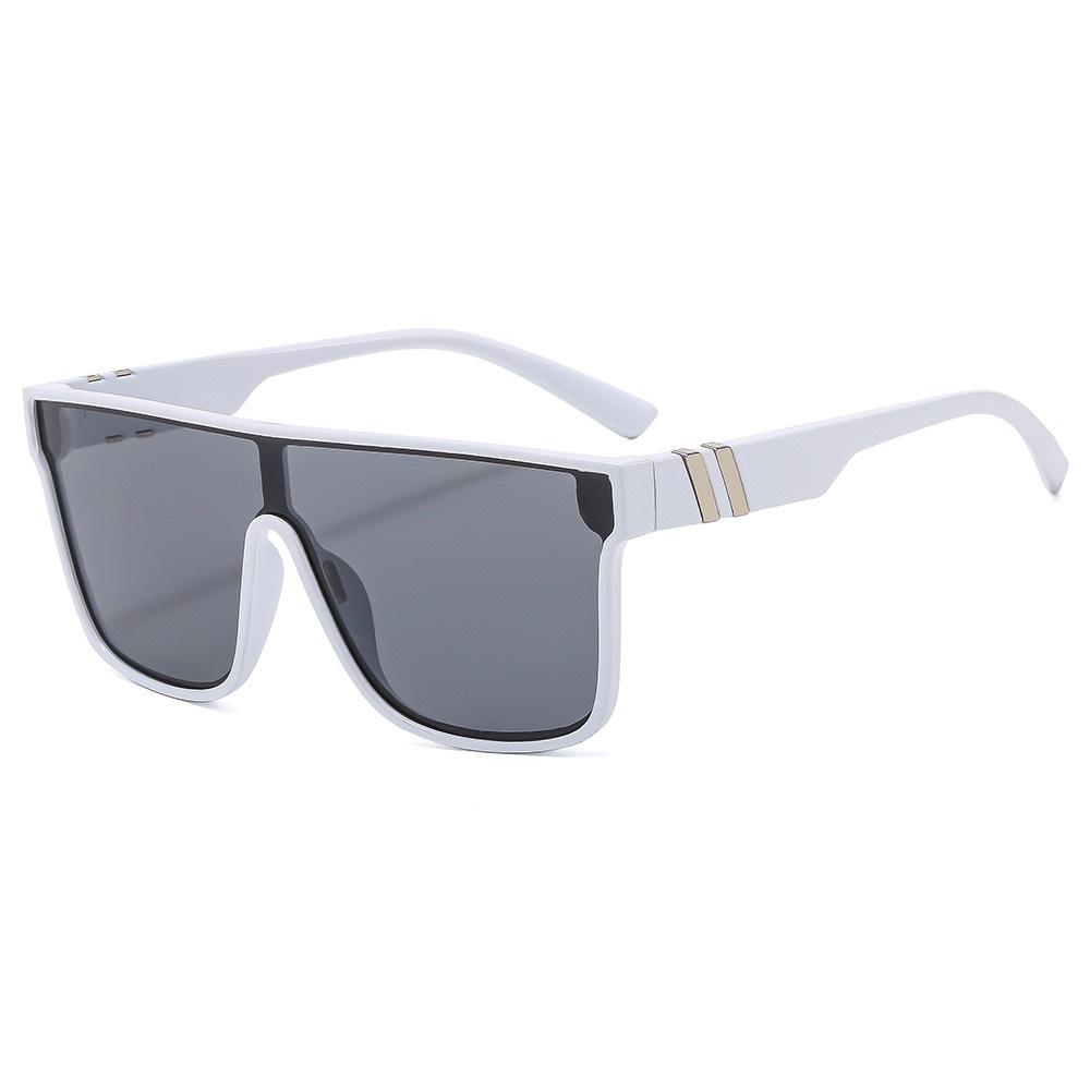 Cross Border Hot Selling European American Fashionable Cycling Glasses Men's Outdoor Sports One-piece Sunglasses Real Film Dazzling Women