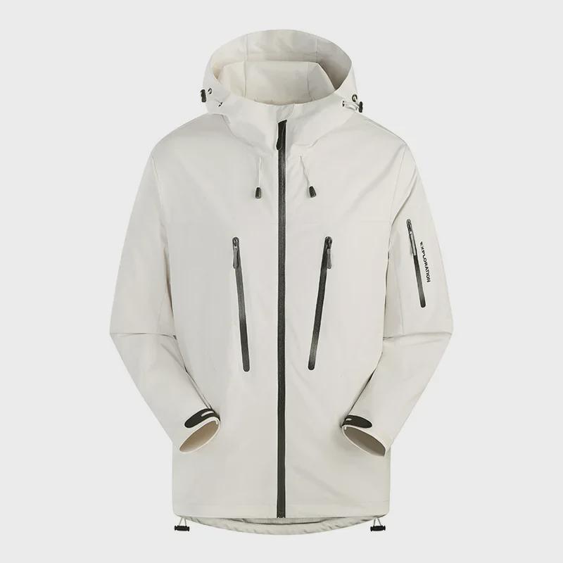 2024 Spring/Autumn Bird Family Matching Waterproof Jackets: Women's Pocket Pressed Jacket & Men's Coat