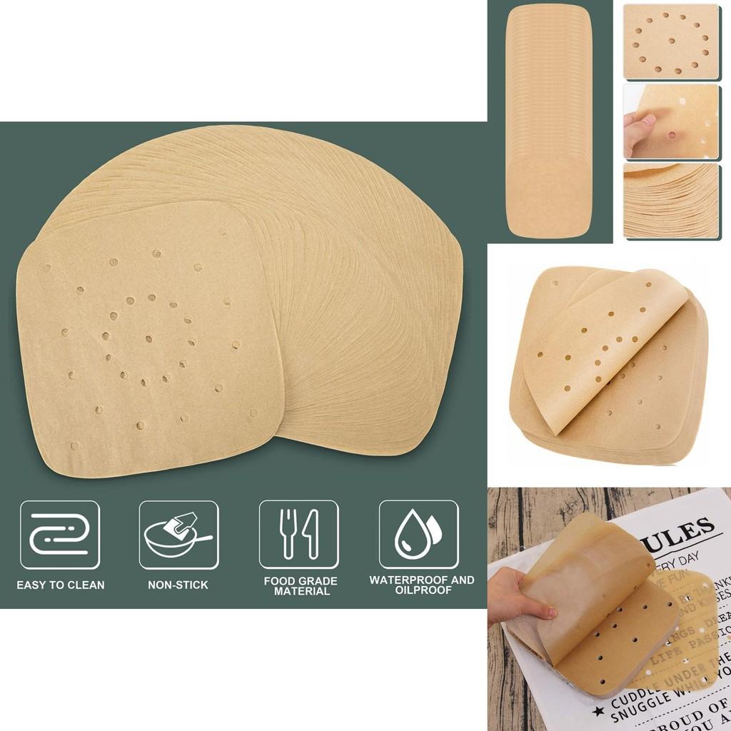 Premium Silicone Coated Round Baking Paper For Air Fryers And Steaming Non Stick Use