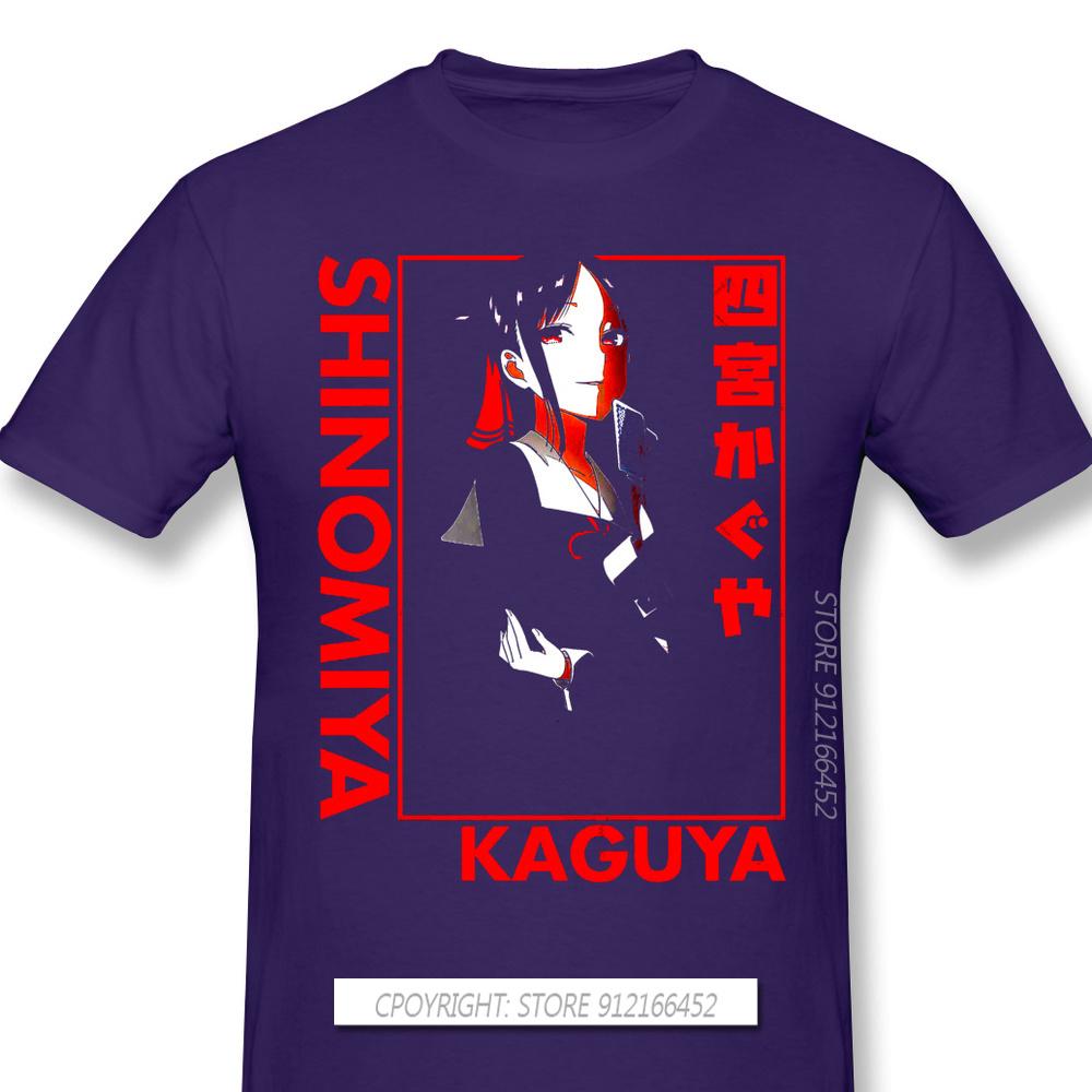 Kaguya Sama Love Is War Miyuki Kaguya Shinomiya Fujiwara Anime Tshirts For Unisex Cool Funny Oneck Cotton T Shirt
