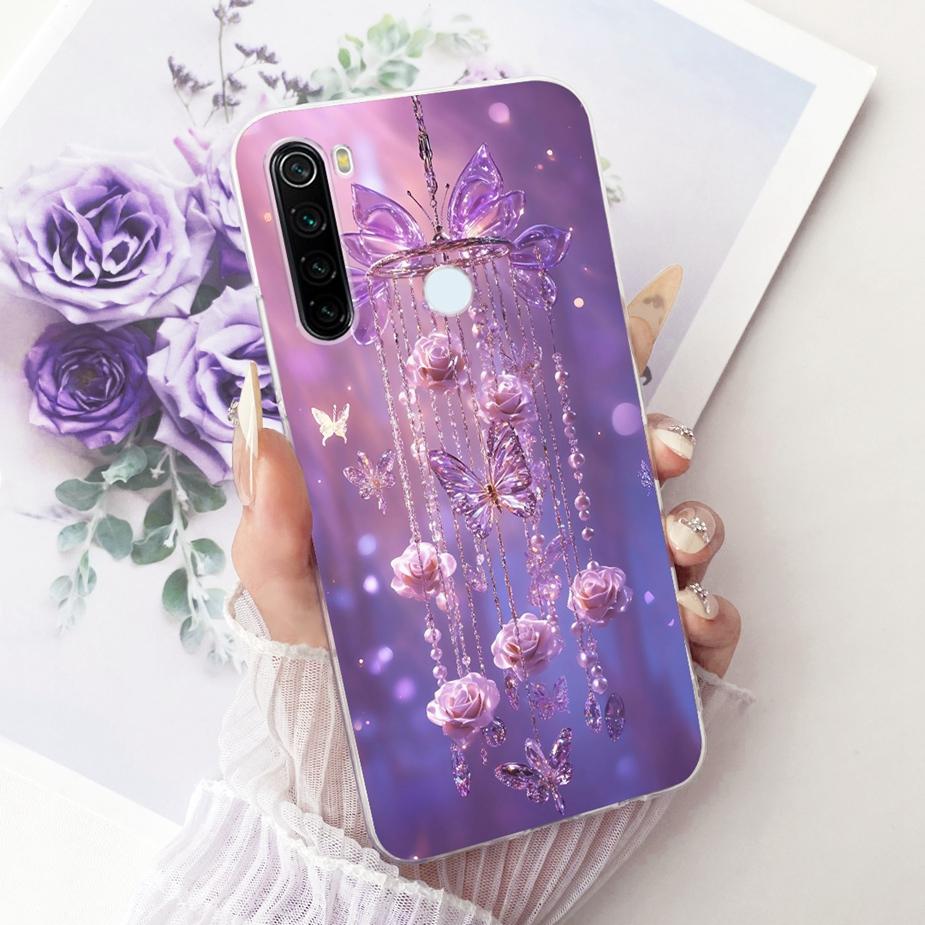 Pour Xiaomi Redmi Note 8 Note8 T Coque Nouvelle Housse Peinte de Luxe Coque de Téléphone Souple Fine Pour Xiaomi Redmi Note 8 Pro Note8 2021 Fundas