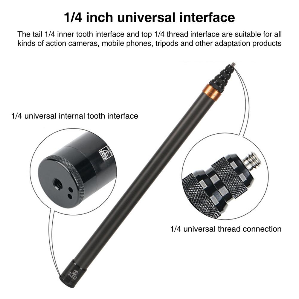 For Insta360 Invisible Selfie Stick 300CM Carbon Fiber Extended Selfie Stick For Insta360 X3 GoPro 12 11 10 Action Selfie Stick