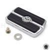 HTTMT MT216-052- Chrome Skull Rear Brake Pedal Cover for Harley Davidson Softail Dyna-Electra Glide