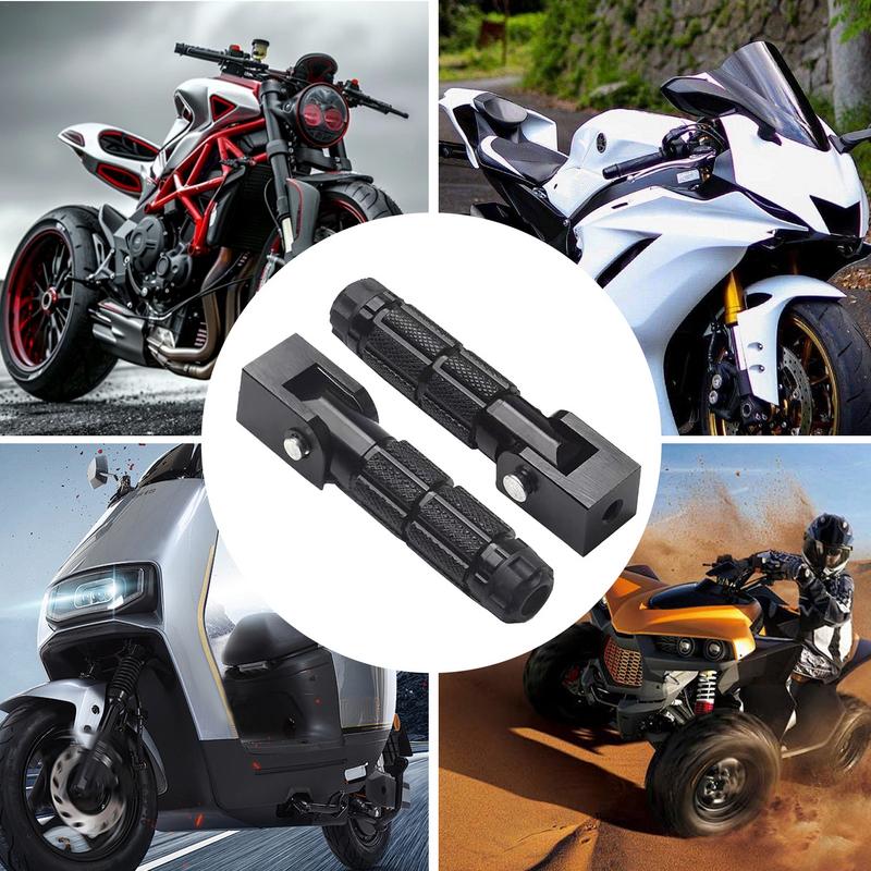 Motorrad-Fußrasten, Präzisions-Motorrad-Fußrasten aus Aluminiumlegierung, rutschfeste, multifunktionale, faltbare Fußstütze, hohe Festigkeit