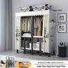 No-Assembly Wardrobe with Drawers: Foldable and Durable for Bedroom or Rental Room