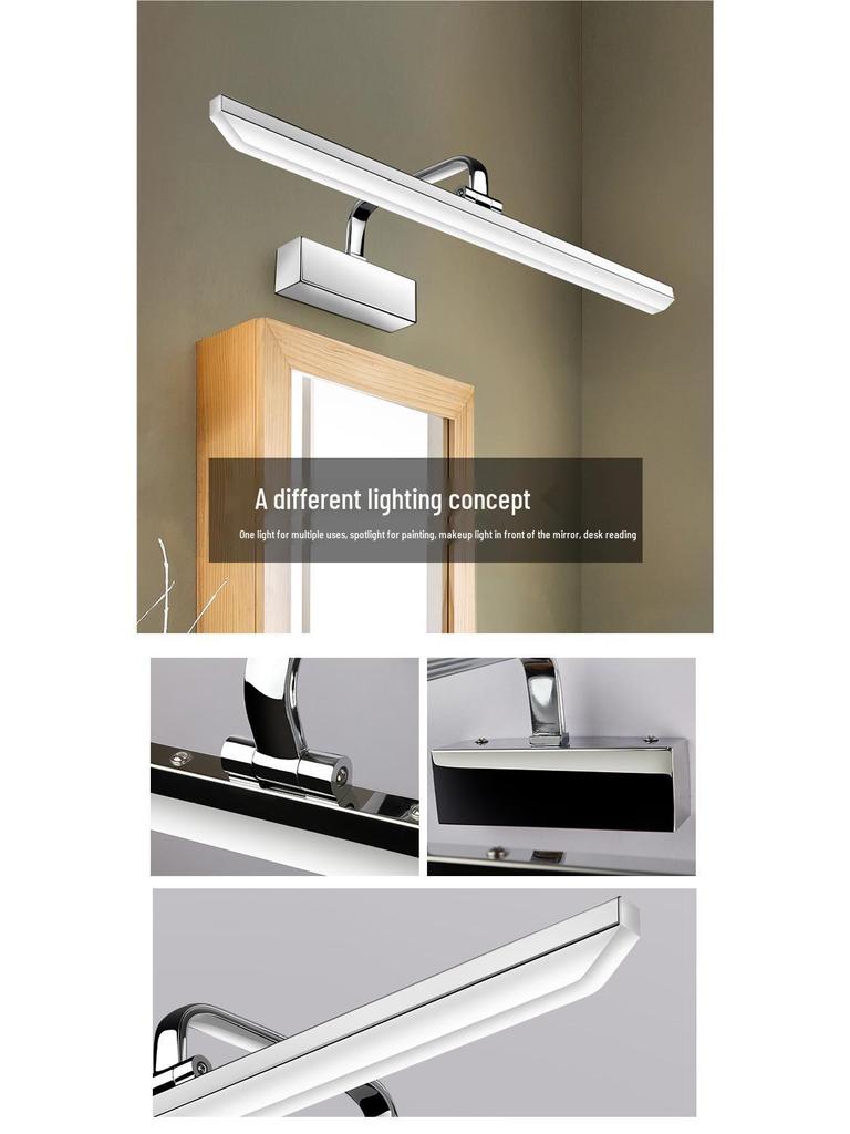 Rainbow LED Vanity Light: Modern Minimalist Waterproof Mirror Light for Bathroom