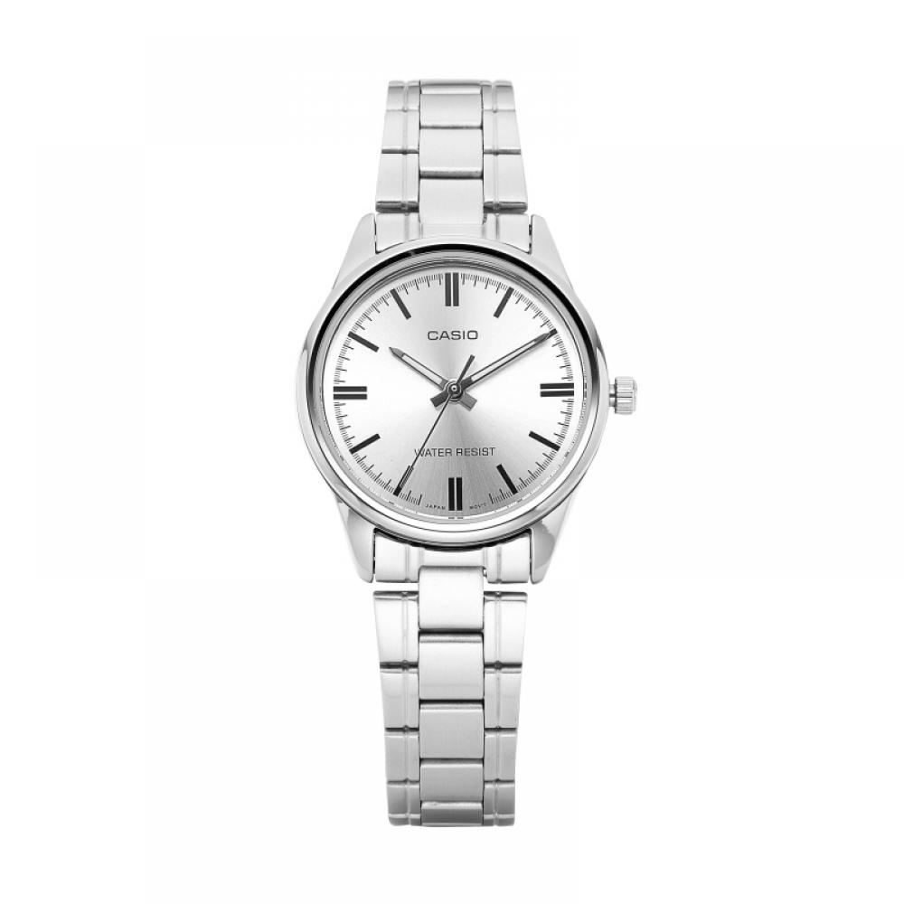 Casio Ltp V005d 7audf  Ltp V005d 7a  Analog Sat Student Female Metal Watch
