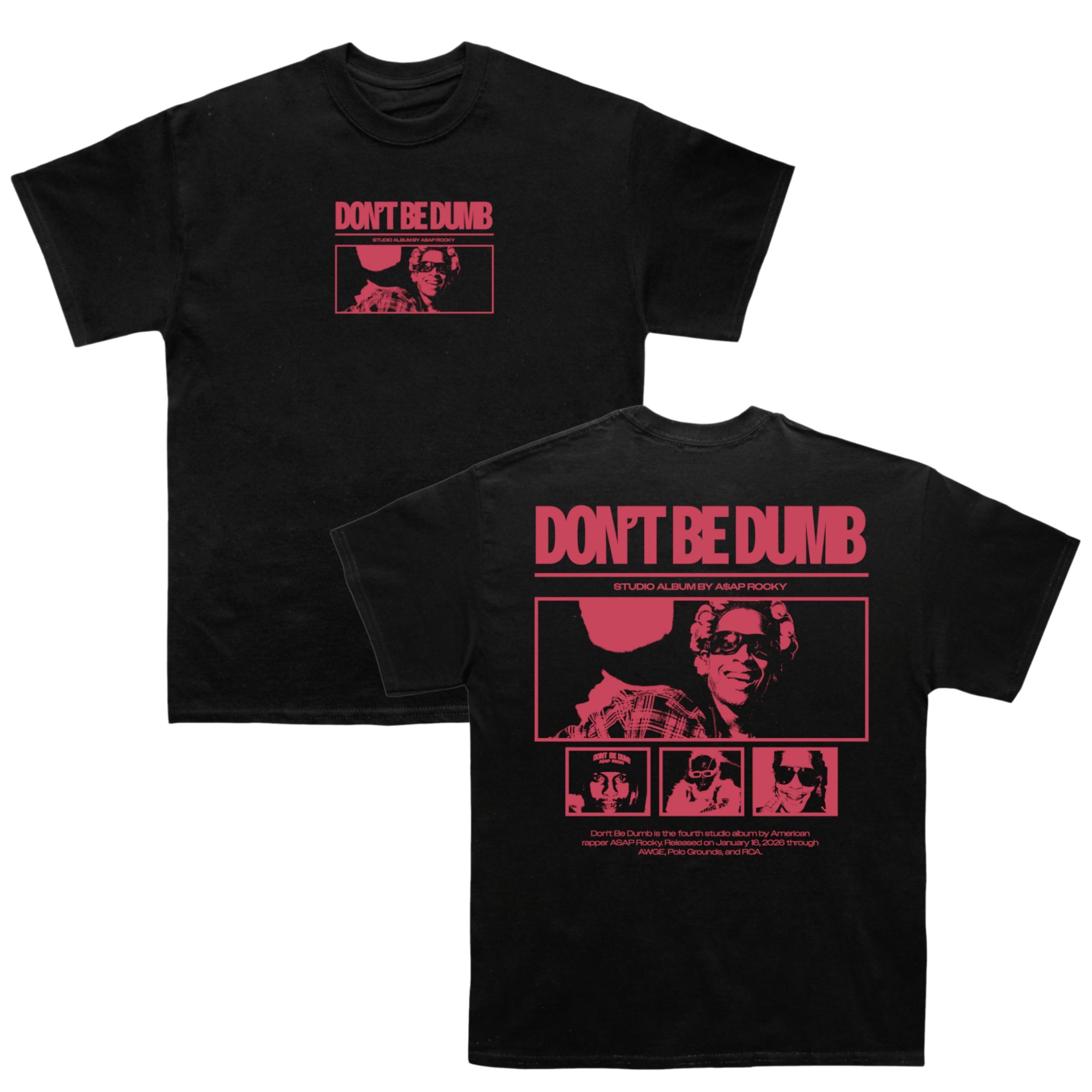 

Asap Rocky Dont Be Dumb graphic 2026 Unisexs TShirt Unisex ONeck 100 Cotton Short Sleeve Oversized Y2k Popular Fashion Tee XL