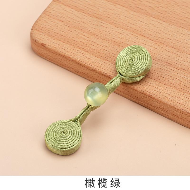 5 Pcs Cheongsam Tray Buckle a Word Buckle Hanfu Tang Suit Button Accessories Chinese Handmade Button Clothing Bead Decorative
