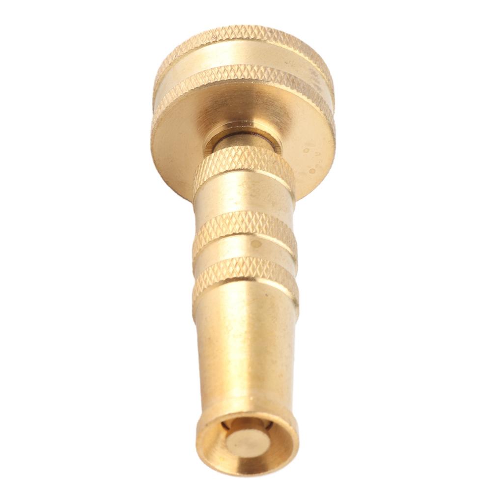 Adjustable Twist Nozzle Heavy Duty Solid Brass Thicken Garden Hose Sprayer Adapter for Watering