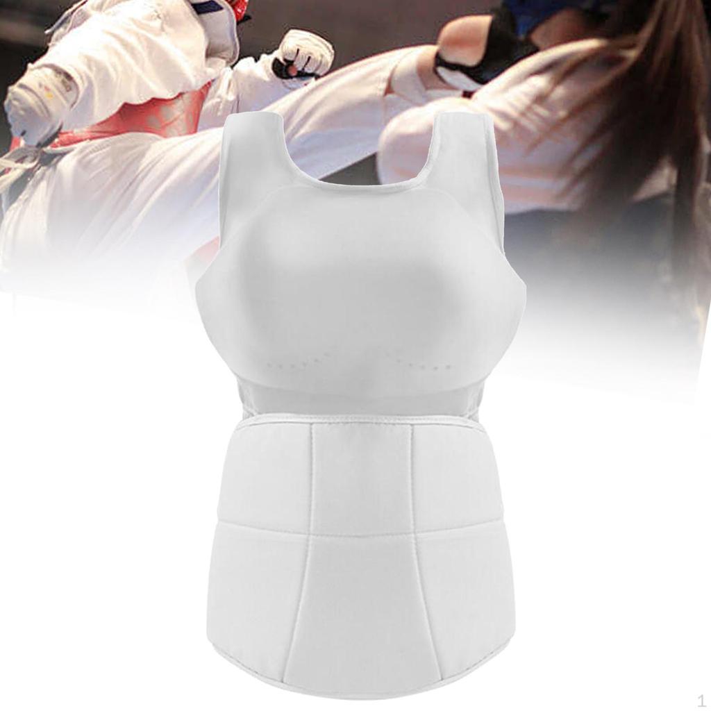 Karate Bauch Brustschutz Widerstandsfähig Ergonomisch Weiblich Boxen Brust für Sommercamp