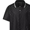 Louis Vuitton Monogram Moire Jacquard Short Sleeved Silk Shirt 1AGTOZ