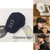 Stylish Fall Forward Cap For Women Black Bowknot Design Cotton Blend Baker Hat