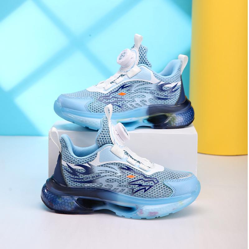 

New Model Rotating Buckle Sports Shoes for Boys, Soft Sole, Anti-slip and Breathable for Boys 39 сапфірове скло синього кольору кольору