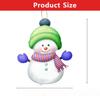 Christmas Acrylic 2D Snowman Ornament, Hanging Decor for Car Mirror, Backpack, Tree with Hook, Festive Gift Accessorie