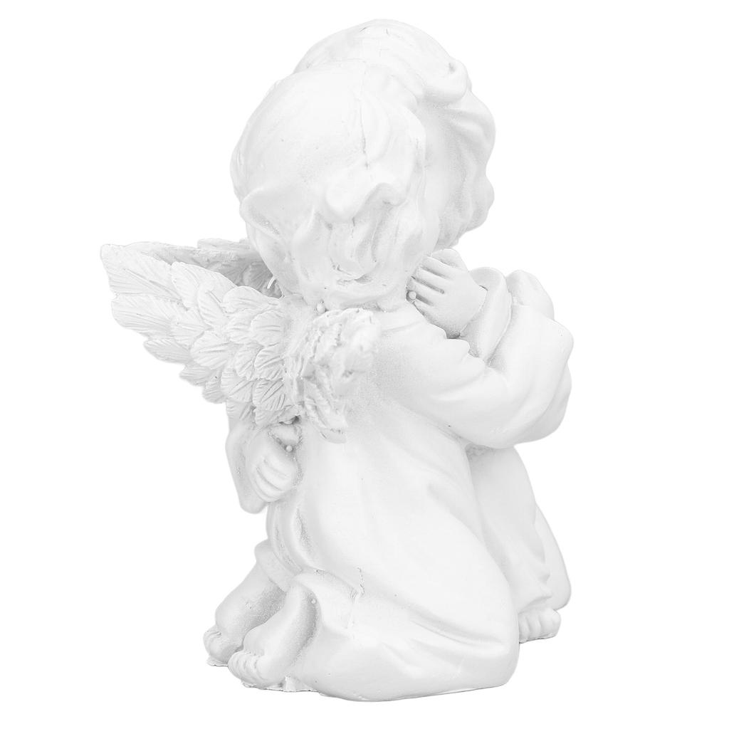 Engel Statue Kunstharz Umarmende Form Weißer Engel Ornament für Desktop DekorationEngel Links