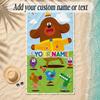 Beach TowelHey Duggee Custom Name Text Personalized Soft Towel for Beach Pool Indoor Home Decor Gift