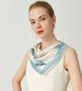 Luxury Mulberry Silk 70cm Square Scarf - Perfect Custom Gift for Mother's Day or Teacher's Day