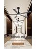 Nordic 54-Inch Ceiling Fan with Light and Chandelier for Living/Dining Room