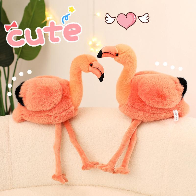 New Simulated Flamingo Doll Cute Bird Plush Toy Doll Children's Pillow Ornaments