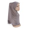 Muslim Scarf Big Girls Plain Hijab Hats Islamic Headscarf Hat Amira Pull On Headwrap Beautiful 10 Years Girl Scarf