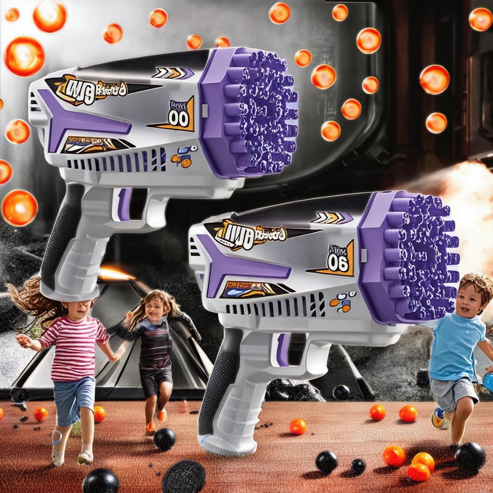 

American Most Popular, Children’s Bubble Machine Toy Bubble Gun, Outdoor Boy Girl Game Toy 2-Pack Bubble Machine, One of the Kid