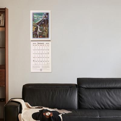 Yousheng 2026 Wall Calendar Jan 2026 - Dec 2026 12 Monthly Planner Spiral-Bound Wall Hanging Calendar for Home Office Kitchen Decor
