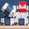 Zhimeng 5018 Wet-Strength 4-Ply Facial Tissues, 8 Packs