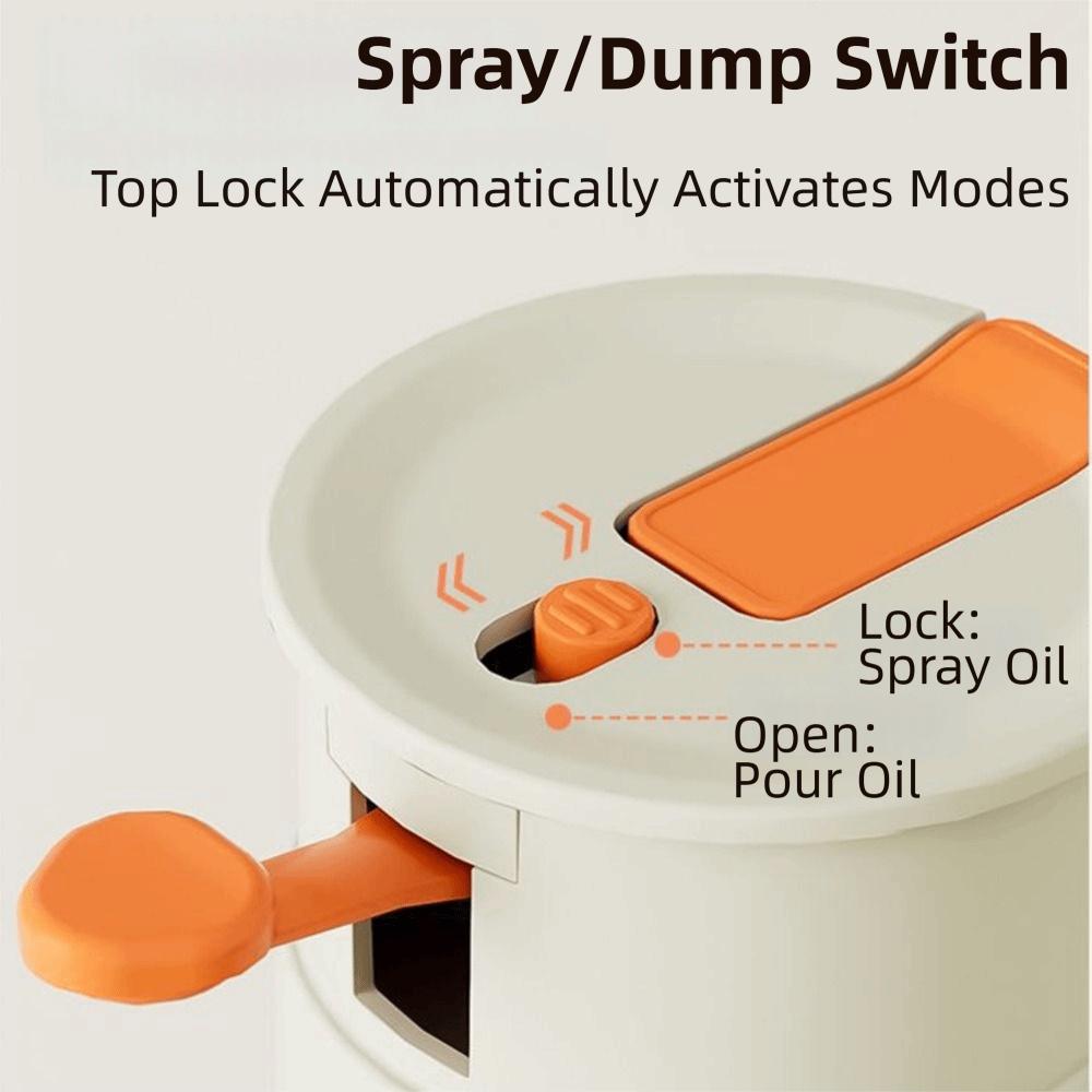 Leak-proof Oil Dispenser Bottle 650ML Kitchen Spray Container Oil Sprayer Dispenser  BBQ Tool
