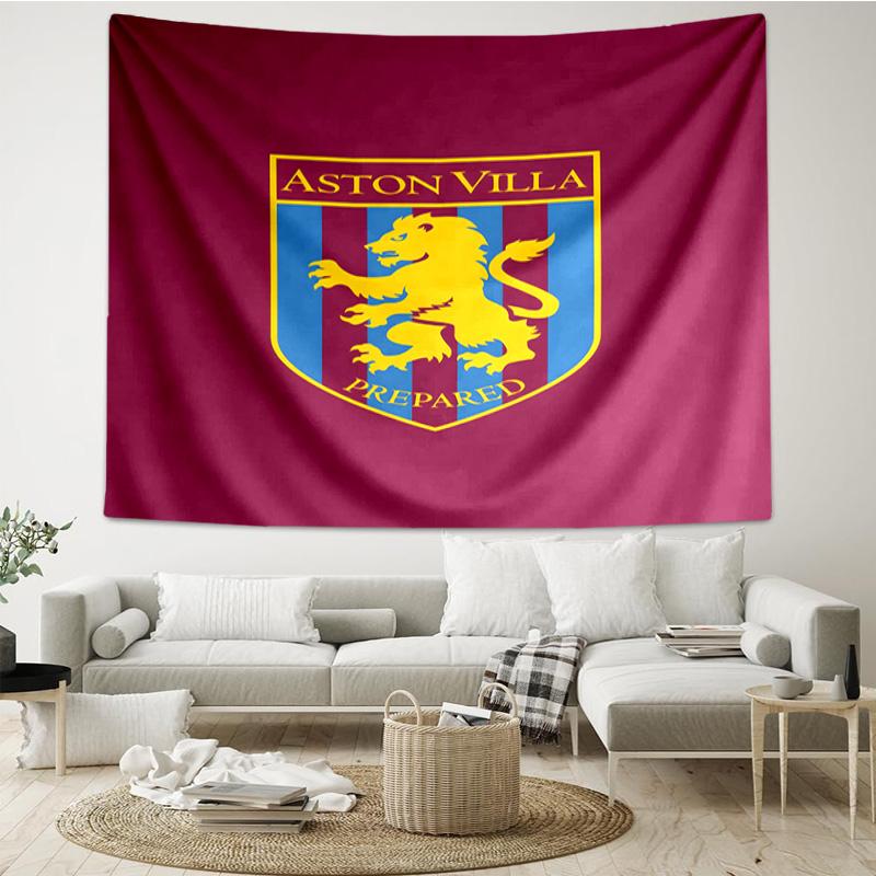 1PC Aston Football Club Printed Tapestry Room Decoration Wall Hanging for Living Room Bedroom, dormitory, Birthday and Christmas gifts