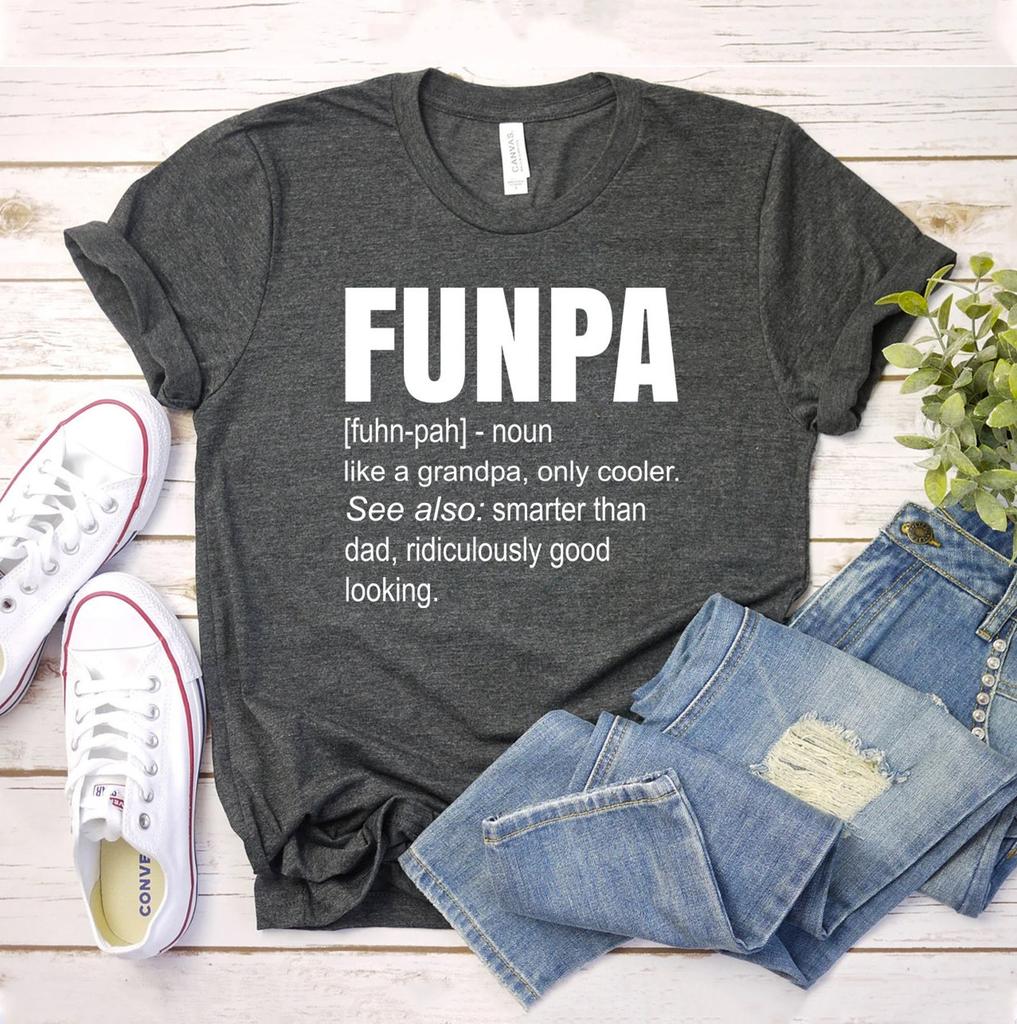 FUNPA T-shirt, Father's Day Shirt, Grandpa Gift, Summer Tee, Grandfather Top, Cool Grandpa Shirt, Granddad Tee, Birthday Top, Christmas Gift