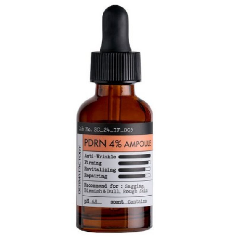 Derma Factory PDRN 4% Ampoule Skin Regenerating & Hydrating Face Serum 30ml
