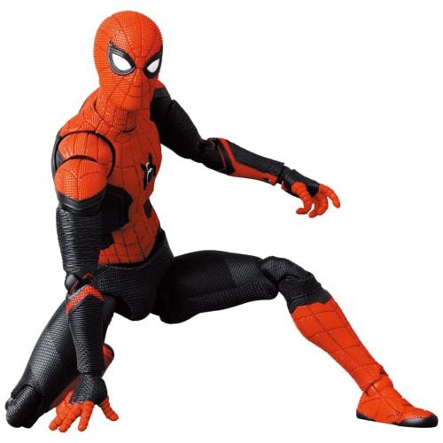 MAFEX No. 194 Spider-Man Upgraded Suit (No Way Home) - Approximately 150mm Tall, Non-Scale, Pre-Painted Action Figure