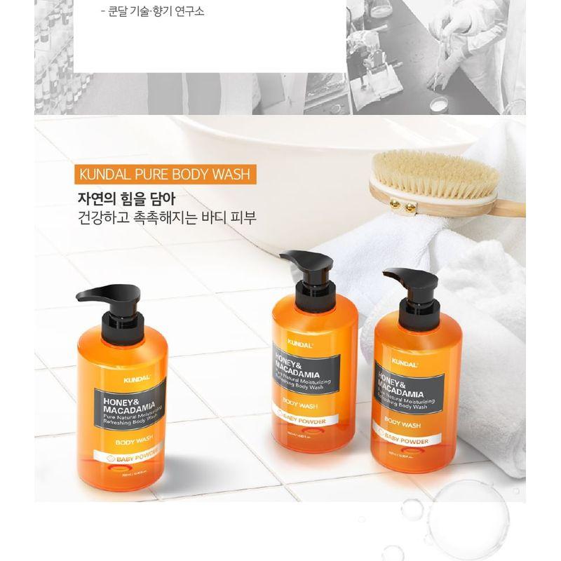 KUNDAL - Honey & Macadamia Pure Natural Moisturizing Refreshing Body Wash - 7 Types