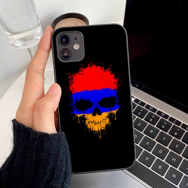 Armenia Armenians Flag Phone Case for Iphone 13 8 7 6S Plus X 5S SE 2020 XR 11 12 Mini Pro XS MAX