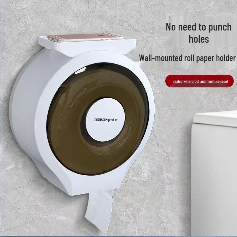 Wall-mounted Jumbo Toilet Paper Holder