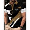Summer Men's Polo Shirt -3D Printed Design, Fashionable and Comfortable