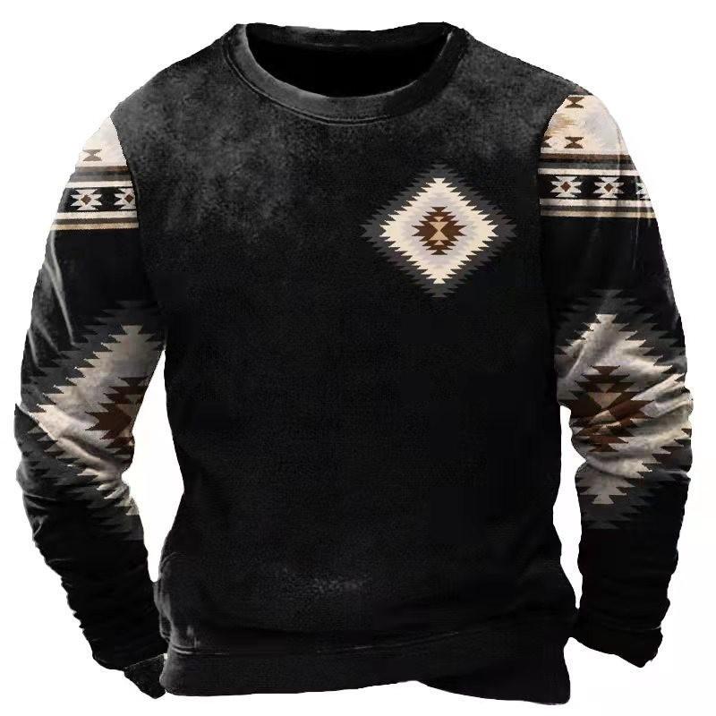 

Мужская толстовка с круглым вырезом и длинным рукавом с принтом, модная универсальная повседневная 3D-печатная цифровая толстовка L