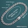 European Hiphop Gold Cuban Chain Necklace 13mm Iced Out Miami Crystal Cuban Link Chain Necklace Set for Men Jewelry