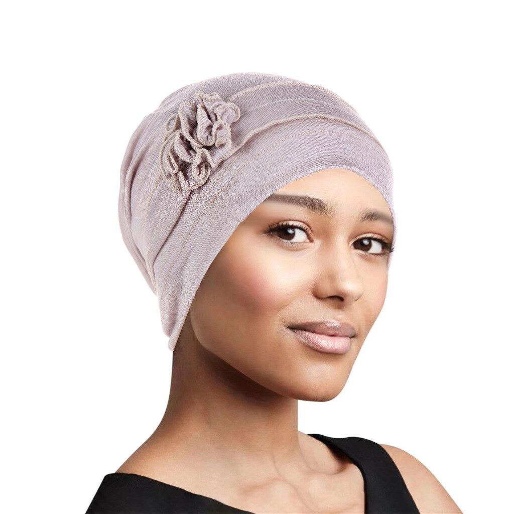 Fashion Women Flower Turban Cap