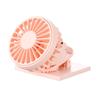 Mini Cooling Fan Adjustable Angle Strong Airflow Low Noise Rechargeable Solar Powered Fan Clip-on Hat Fan