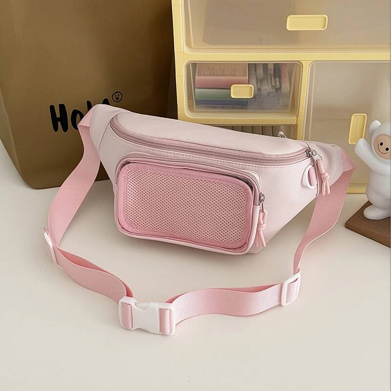 New Cute Anime Ita Bag Sweet Women'S Outdoor Cycling Casual Chest Bag Girls Transparent Waist Bag Diy Comic Display Shoulder Bag